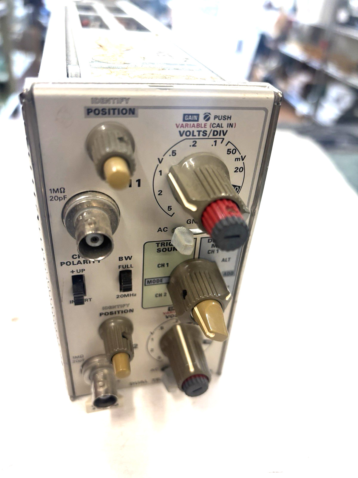 Tektronix 7A26 Dual Trace Amplifier for 7000 Series Oscilloscope Untested