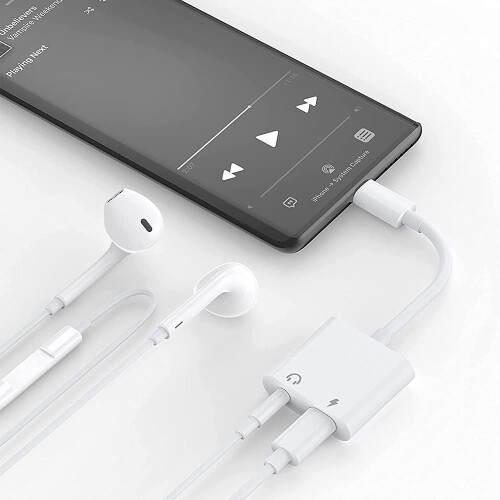 2 IN 1 USB C Type C to 3.5mm Headphone Jack Charging Cable Adapter For Samsung