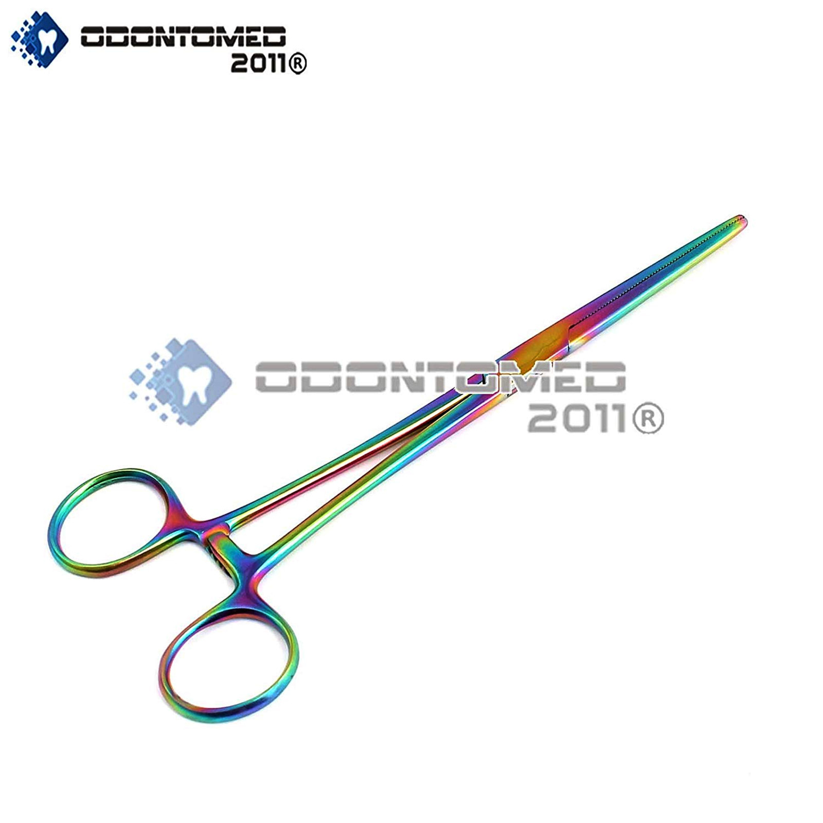 Multi Color Rainbow Pean Hemostat Forceps 8" Straight Pliers Stainless Steel