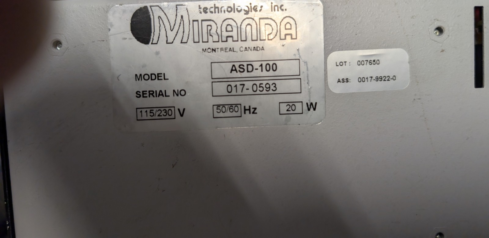 Miranda ASD-100