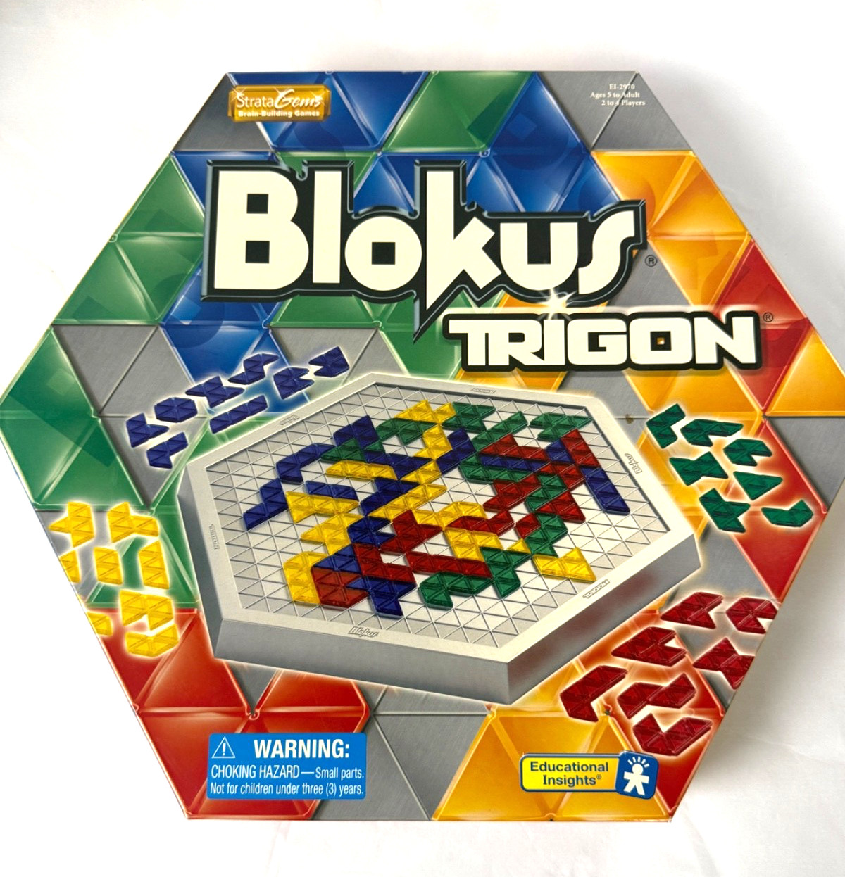 Blokus Trigon Board Game 2006 Educational Insights Fun Game ALL PIECES