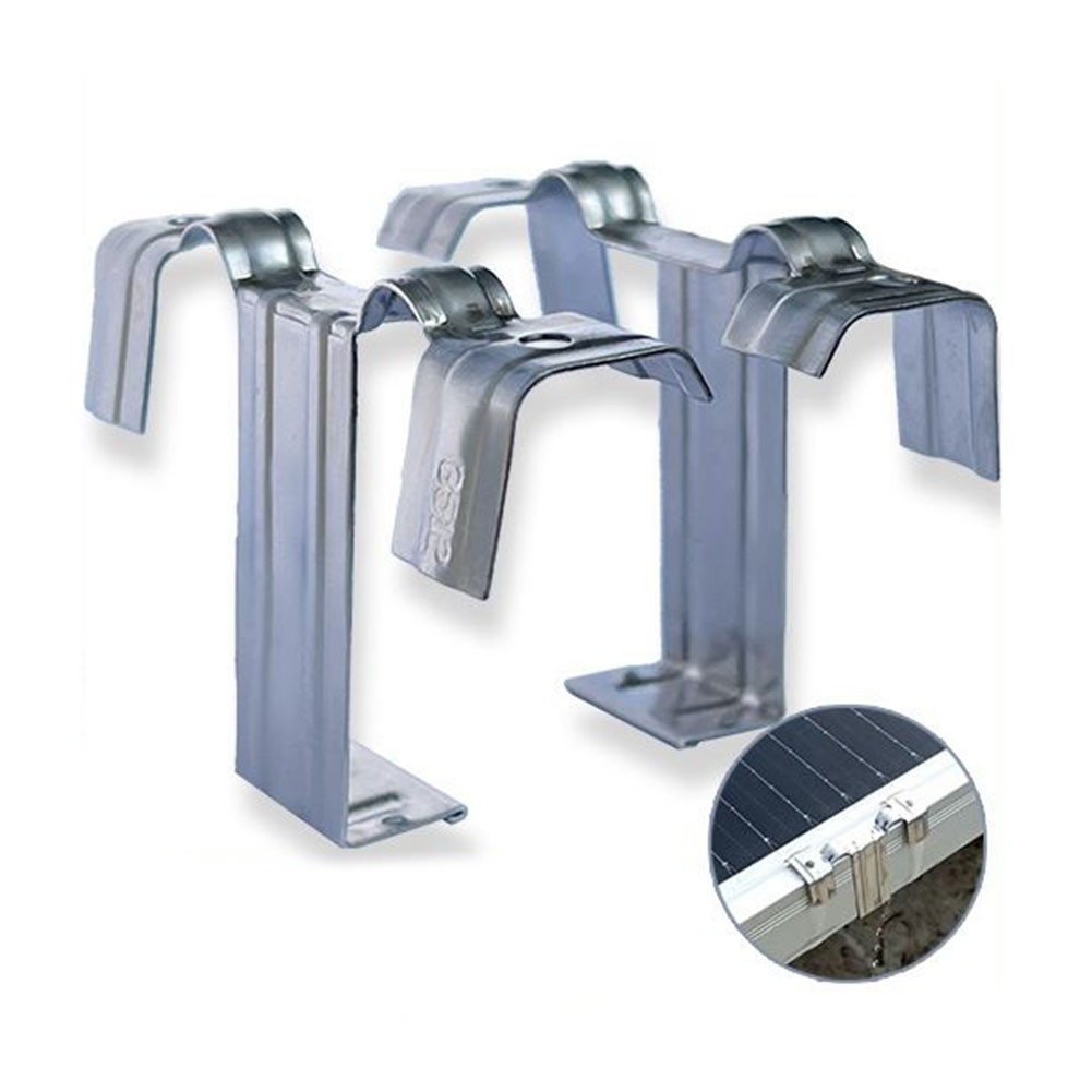 10PCS Stainless Steel Clips for Optimal Water Drainage on Your Solar Panels