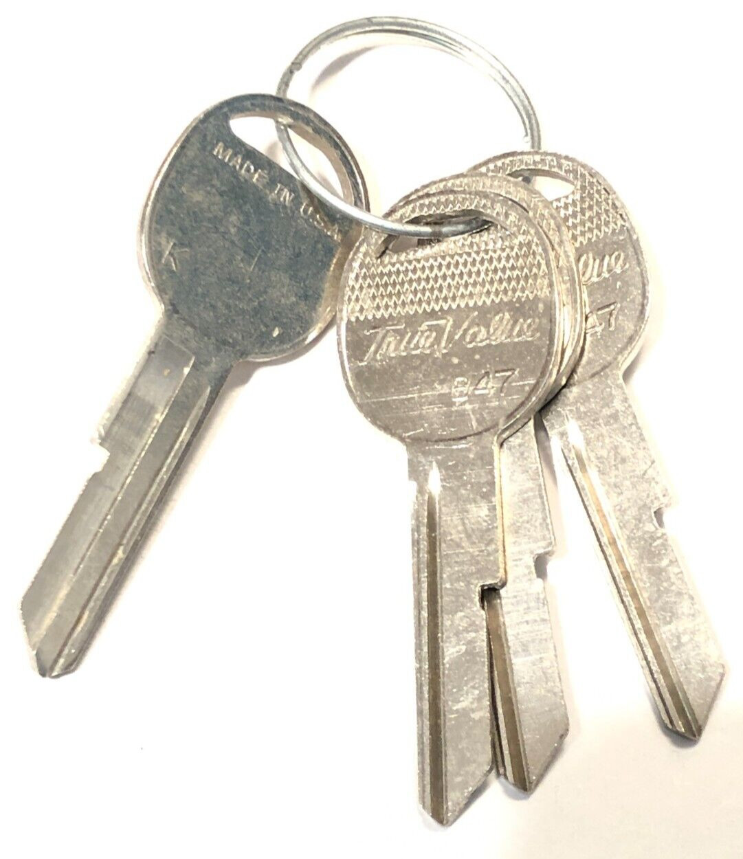GM DOOR/TRUNK 4) B47, 1)B45, 1)B49, KEY BLANKS~TRUE VALUE, MADE IN USA~LOT OF 6