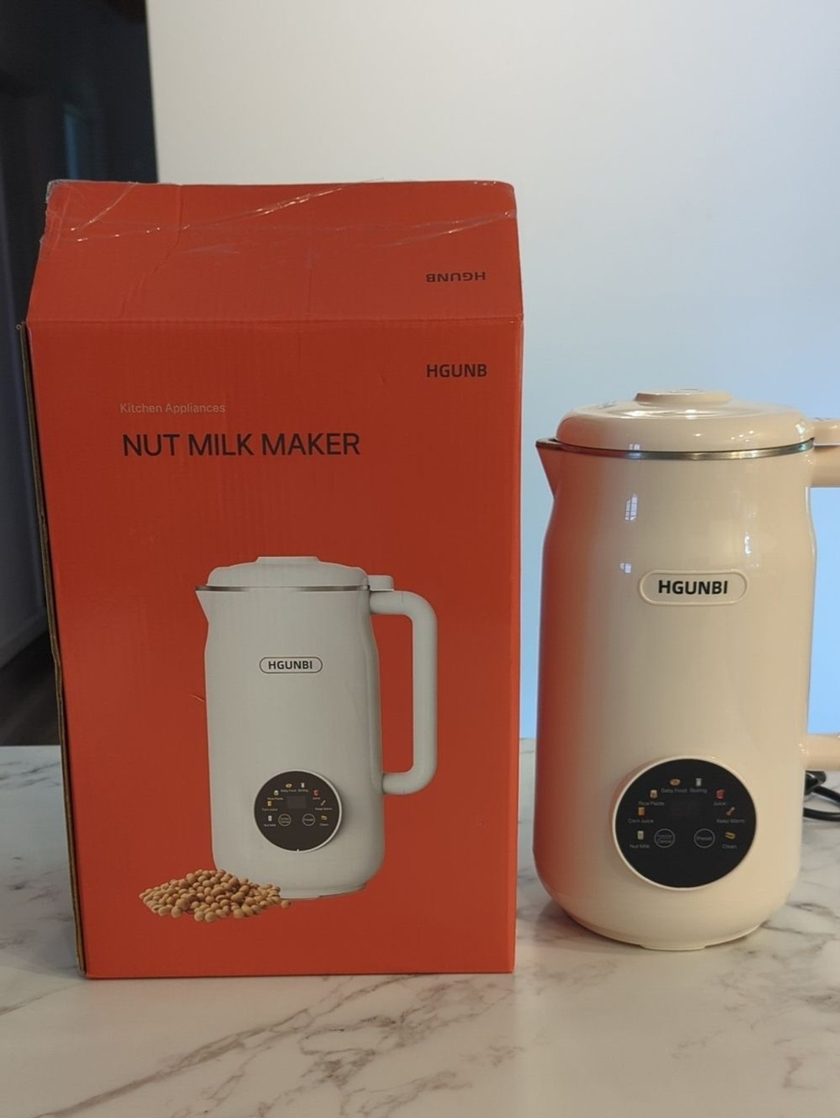HGUNBI 8 in 1 Automatic Nut Milk Maker