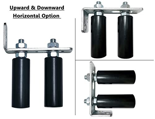 Adjustable 4" Universal Slide Gate Roller Assembly - Dual Nylon Rollers for Gate