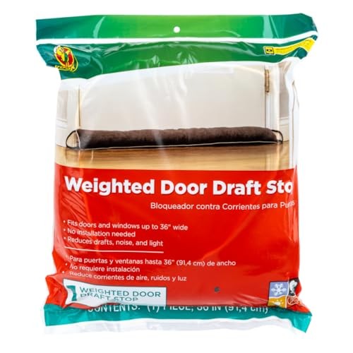 Brand Weighted Door Draft Stopper, Block Drafts, Dust, Bugs, (Pack of 1)