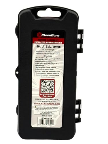 KleenBore .40/.41/10mm Handgun Cleaning Kit Compact #8-32 Thread
