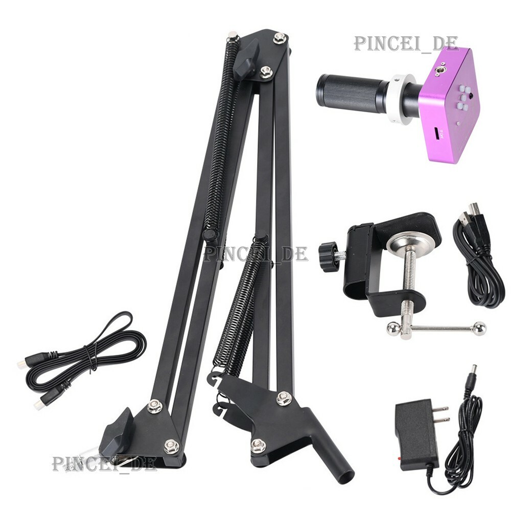 51MP 1080P 2K Digital Microscope Camera HDMI USB w/ Big Visual Field 120X Lens