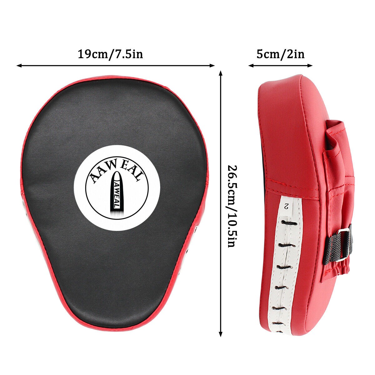 Focus Pad Hook & Jab Mitt Boxing Punch MMA Muay Thai Kick Sparring