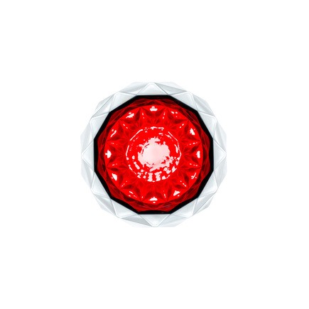 United Pacific 36163 Marker Light Ultra Burst Mini Crystal Watermelon Glass, (2)
