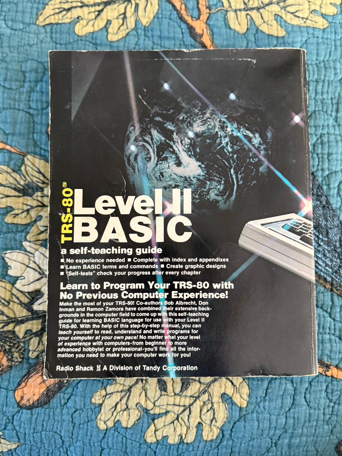 Radio Shack TRS-80 Level II Basic Self Teaching Guide 62-2061 Manual Book Guide