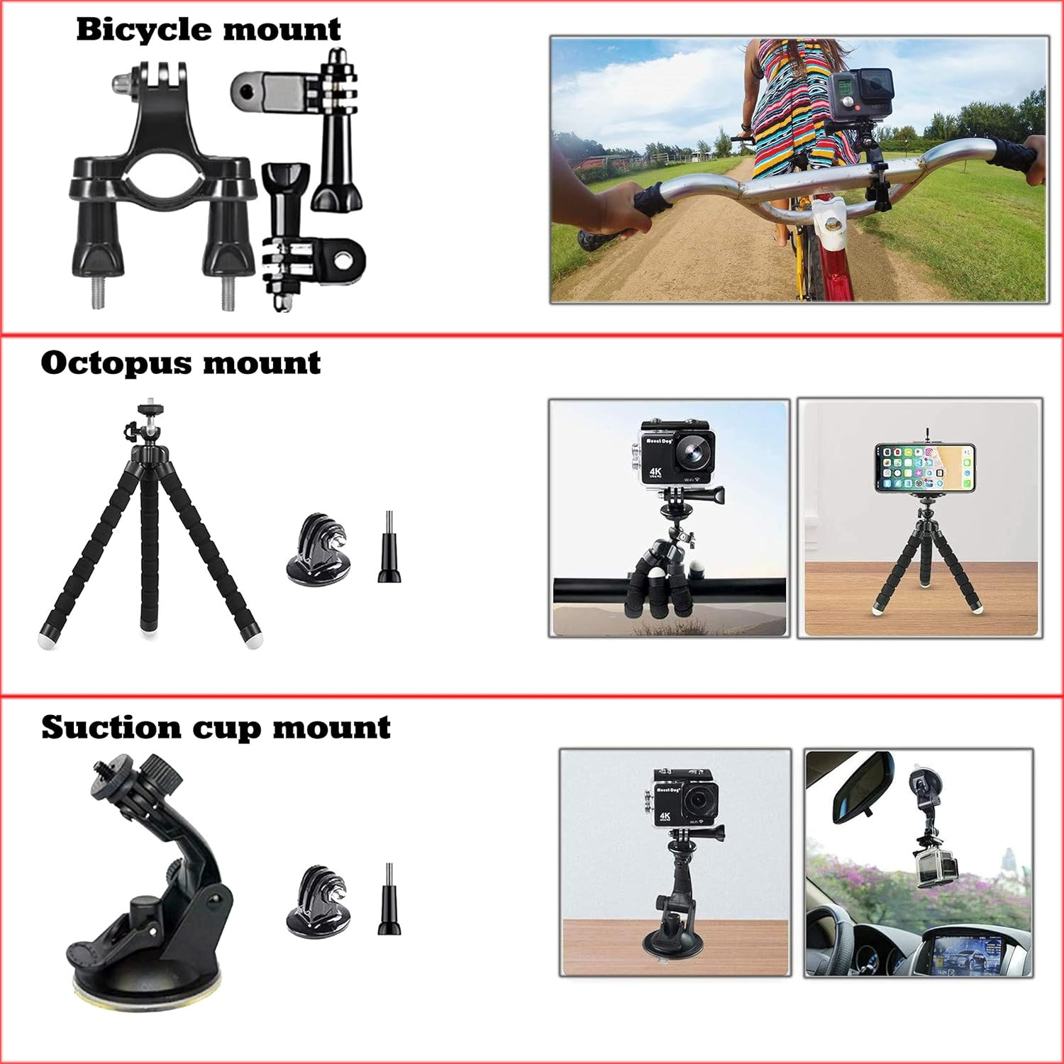 60 in 1 Action Camera Accessories Kit Mount Bundle for Hero Insta360 DJI