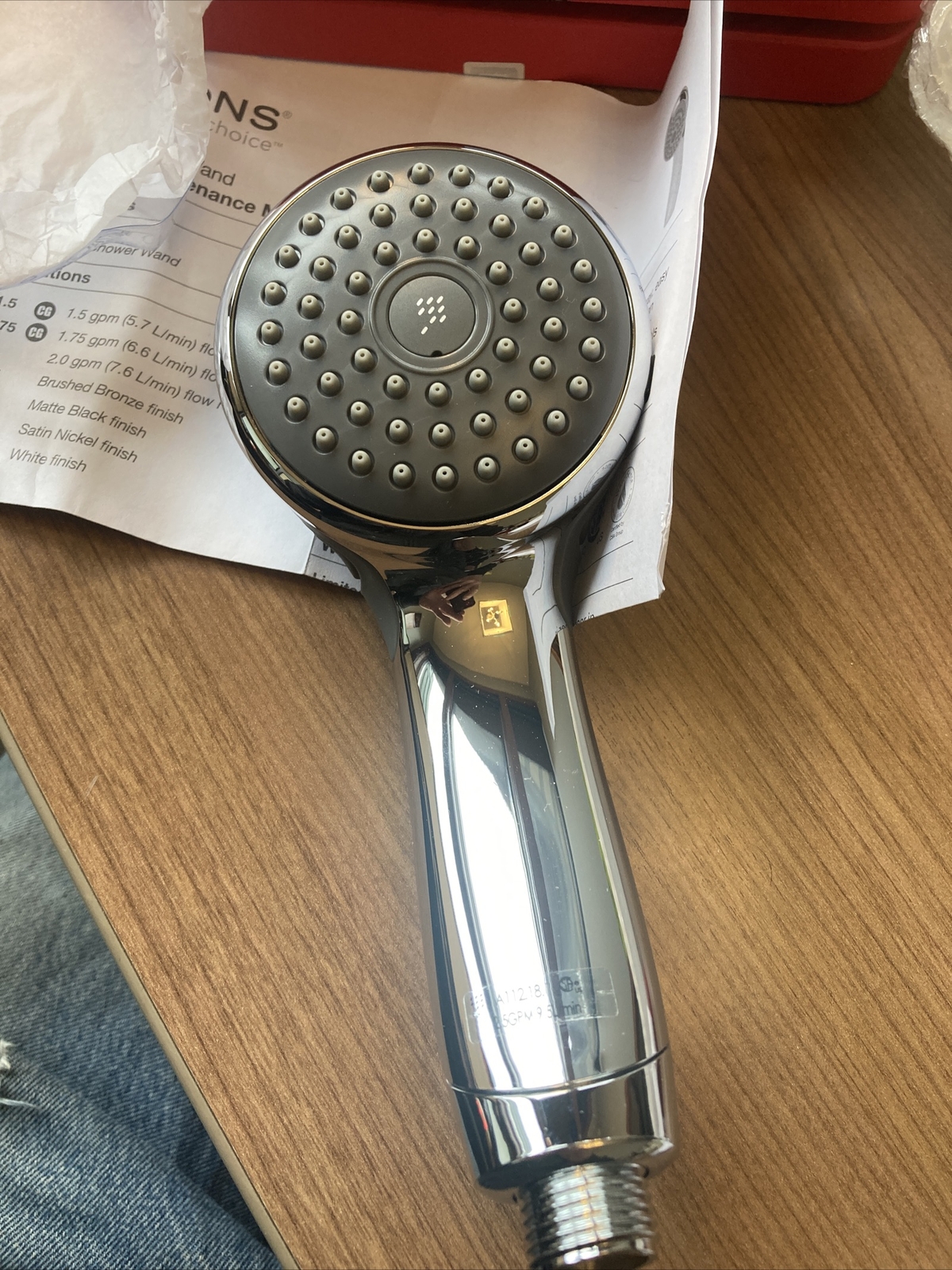Symmons ADACHS Origins ADA Hand shower wand with pause  -- Chrome