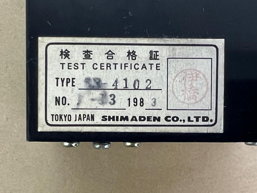 SHIMADEN TEMPERATURE CONTROLLER SR-4000 SERIES TYPE SR-4102