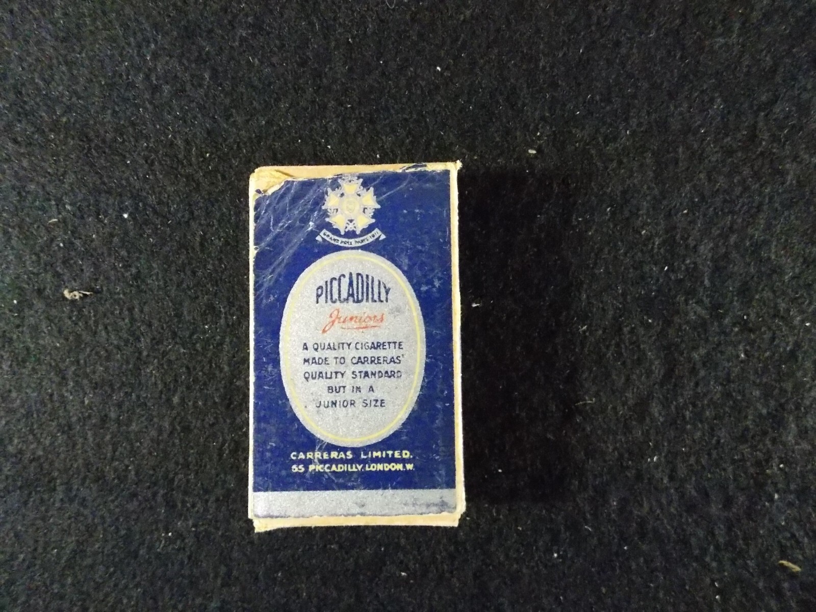 Vintage Piccadilly Juniors Empty Cigarette Packet Box