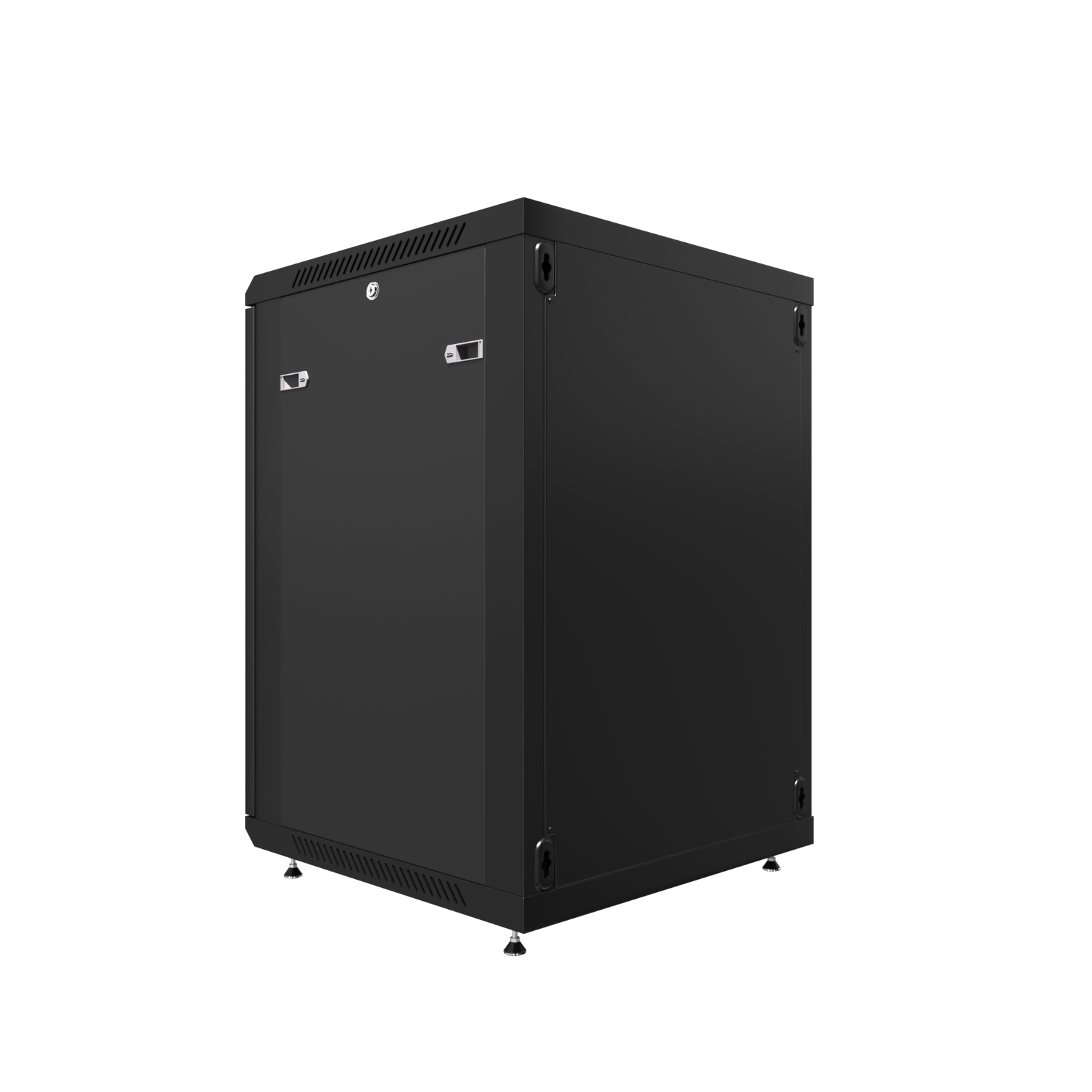 15U Server Rack Locking Network Cabinet Data Enclosure with PDU-Feet-Fan-Shelf