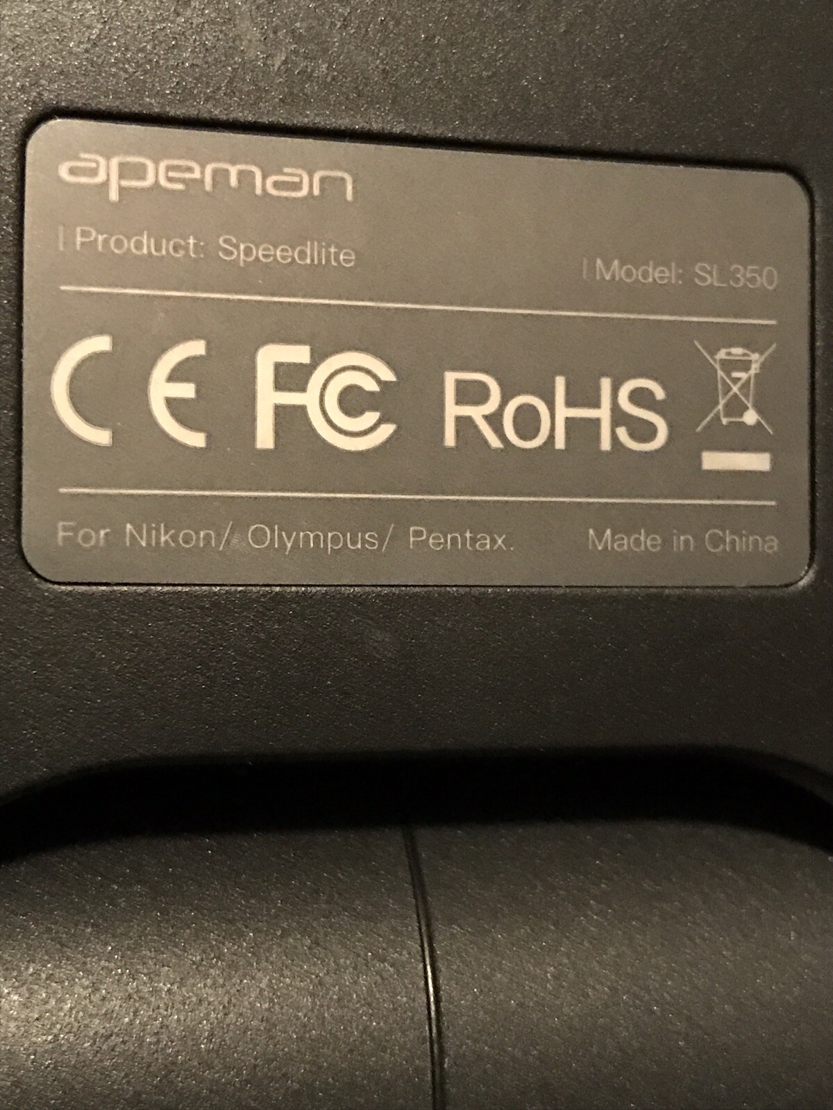 Apeman SL350 Speedlite Flash In Excellent Condition