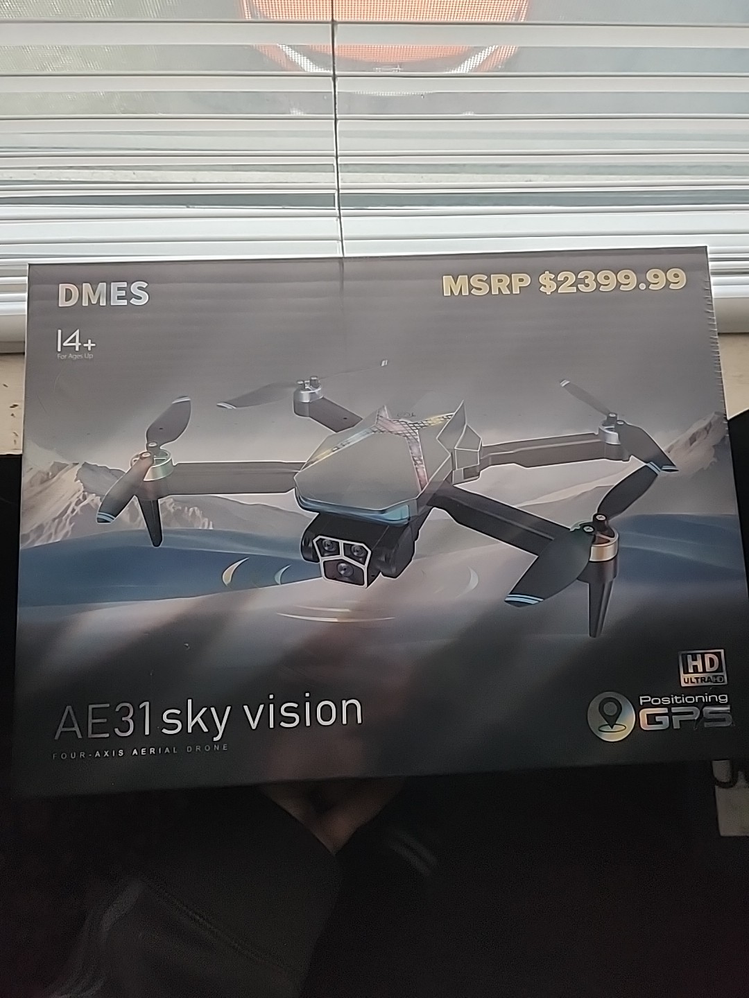 AE31 Sky Vision GPS Built In Screen Brushless Multi-camera Long Range Drone