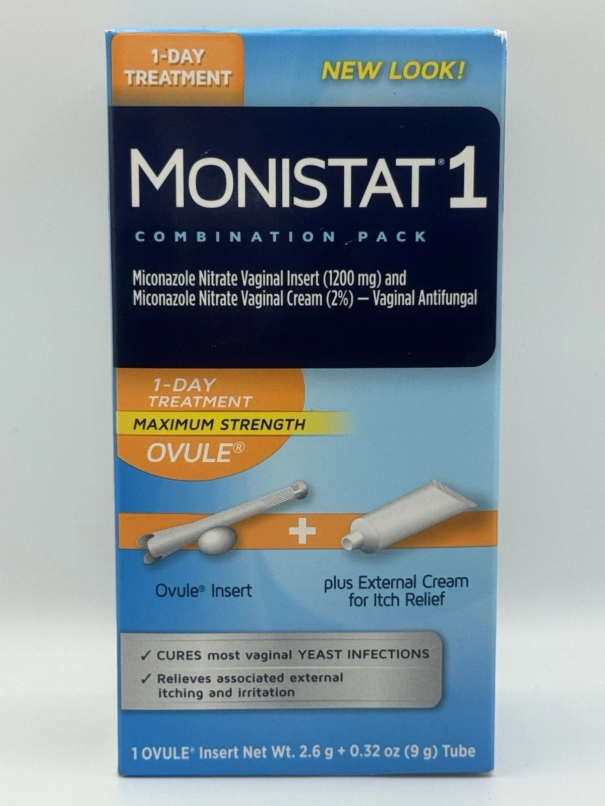 MONISTAT 1 Day Vaginal Antifungal Treatment Combination Pack ~ Exp 08/2027 ~ NIB