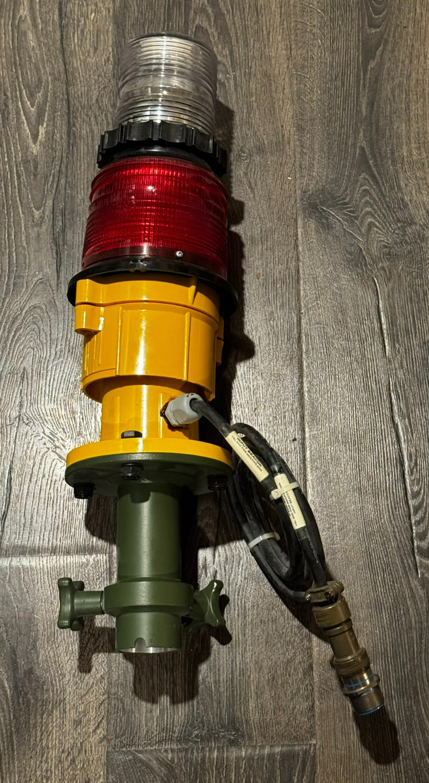 Vintage Military Aviation Dual Red Obstruction Beacon Light Aircraft Warning