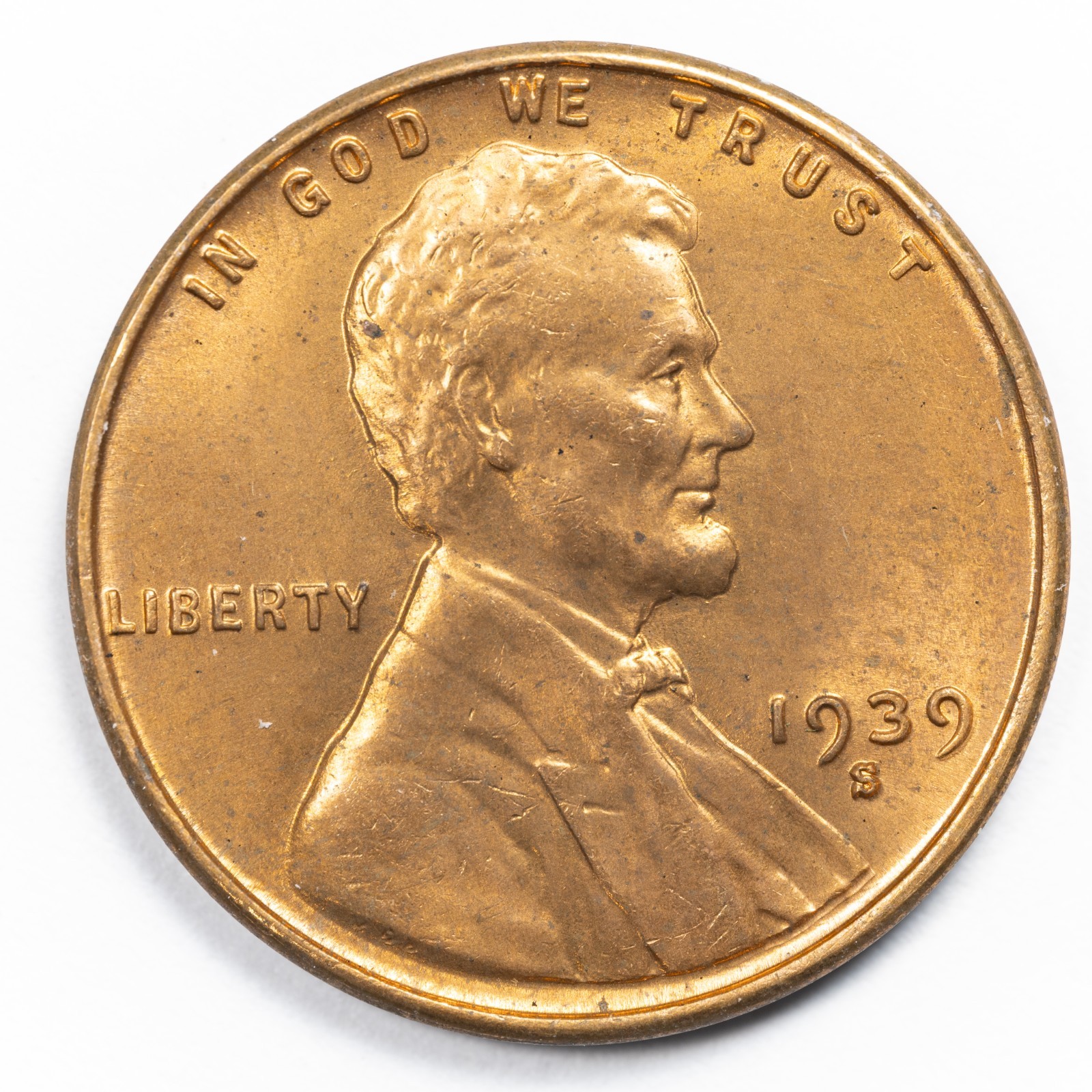 1939-S Lincoln Wheat Choice Uncirculated RD - San Francisco Mint