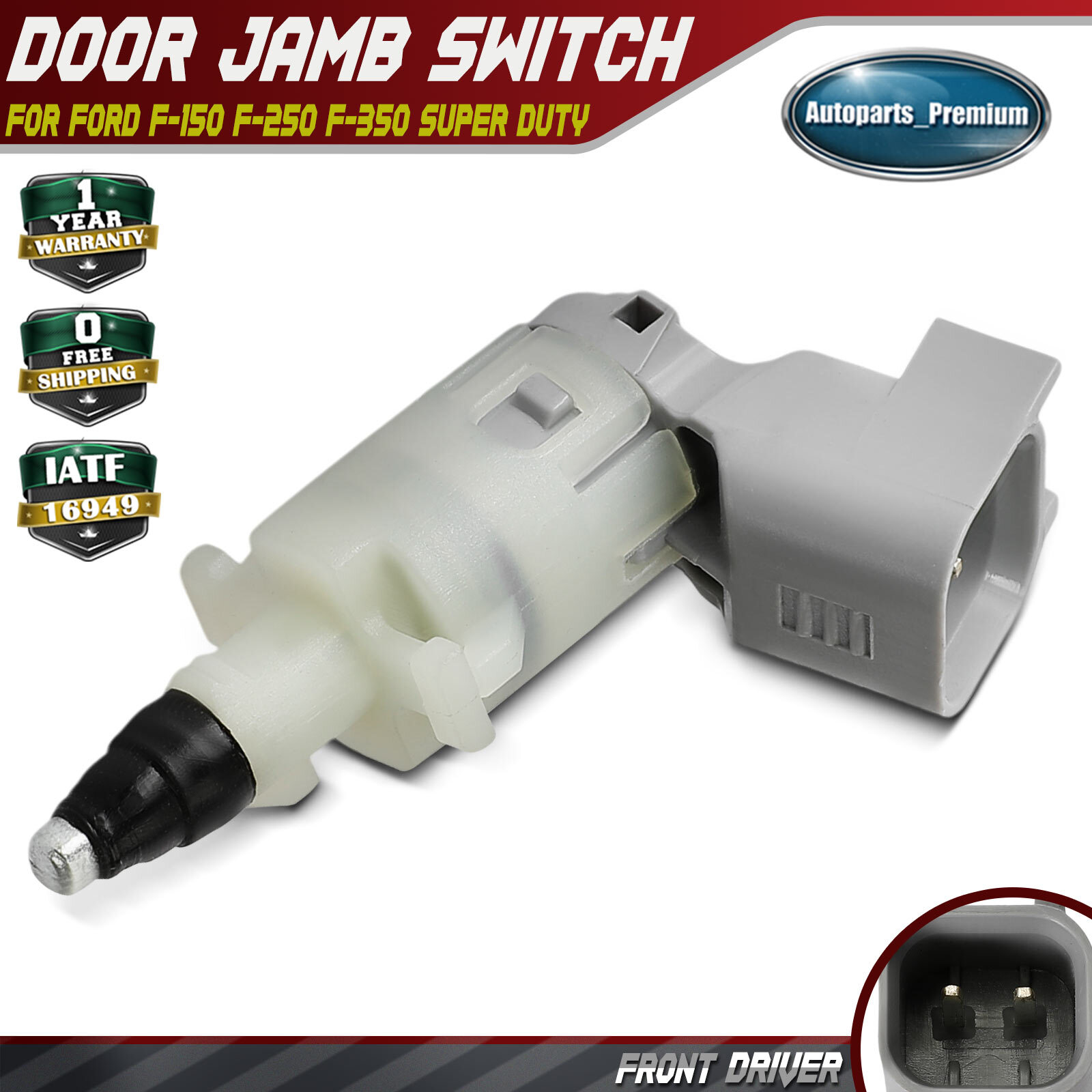 Front Left LH Door Jamb Switch for Ford F-150 F-250 Super Duty F-350 Super Duty