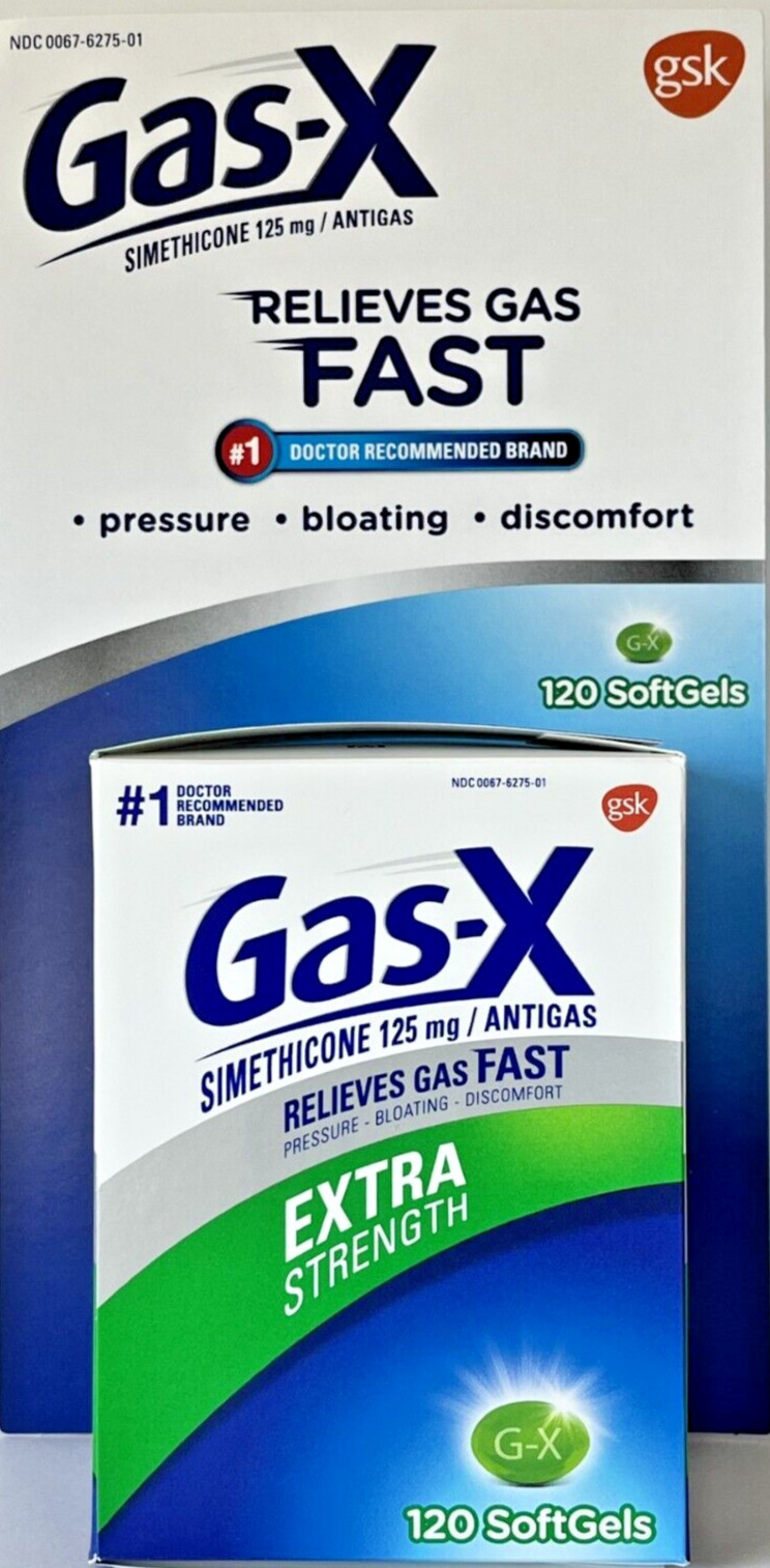 Gas-X Extra Strength, 120 Softgels, EXP 06/2026 Fast Shipping!