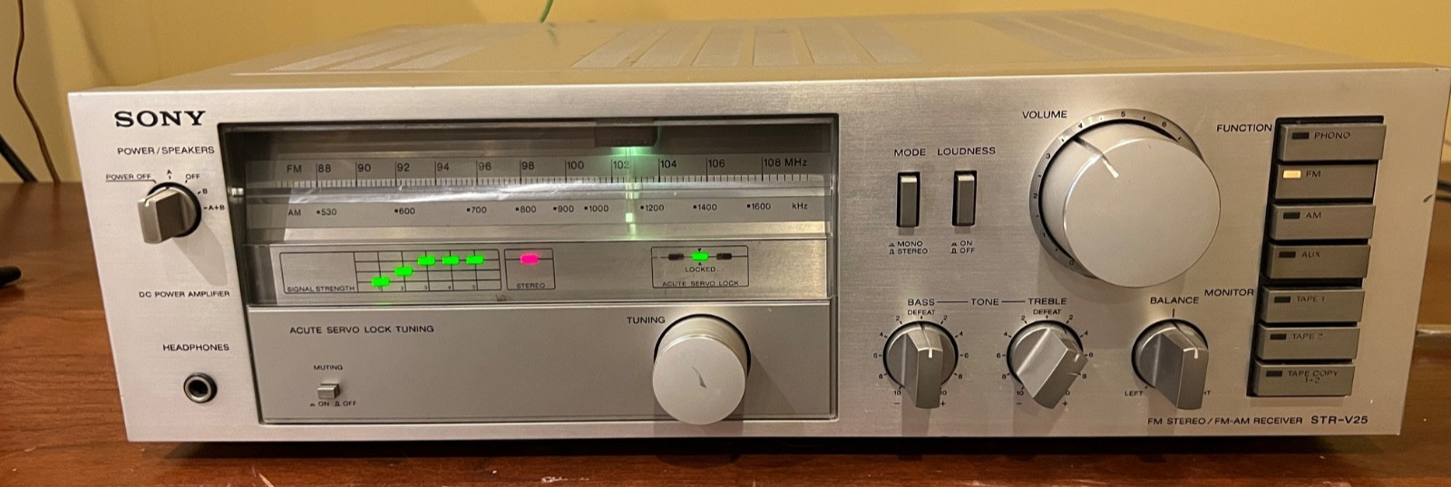 Sony STR-V25 Receiver HiFi Stereo Vintage Japan Phono 2 Channel  Receiver