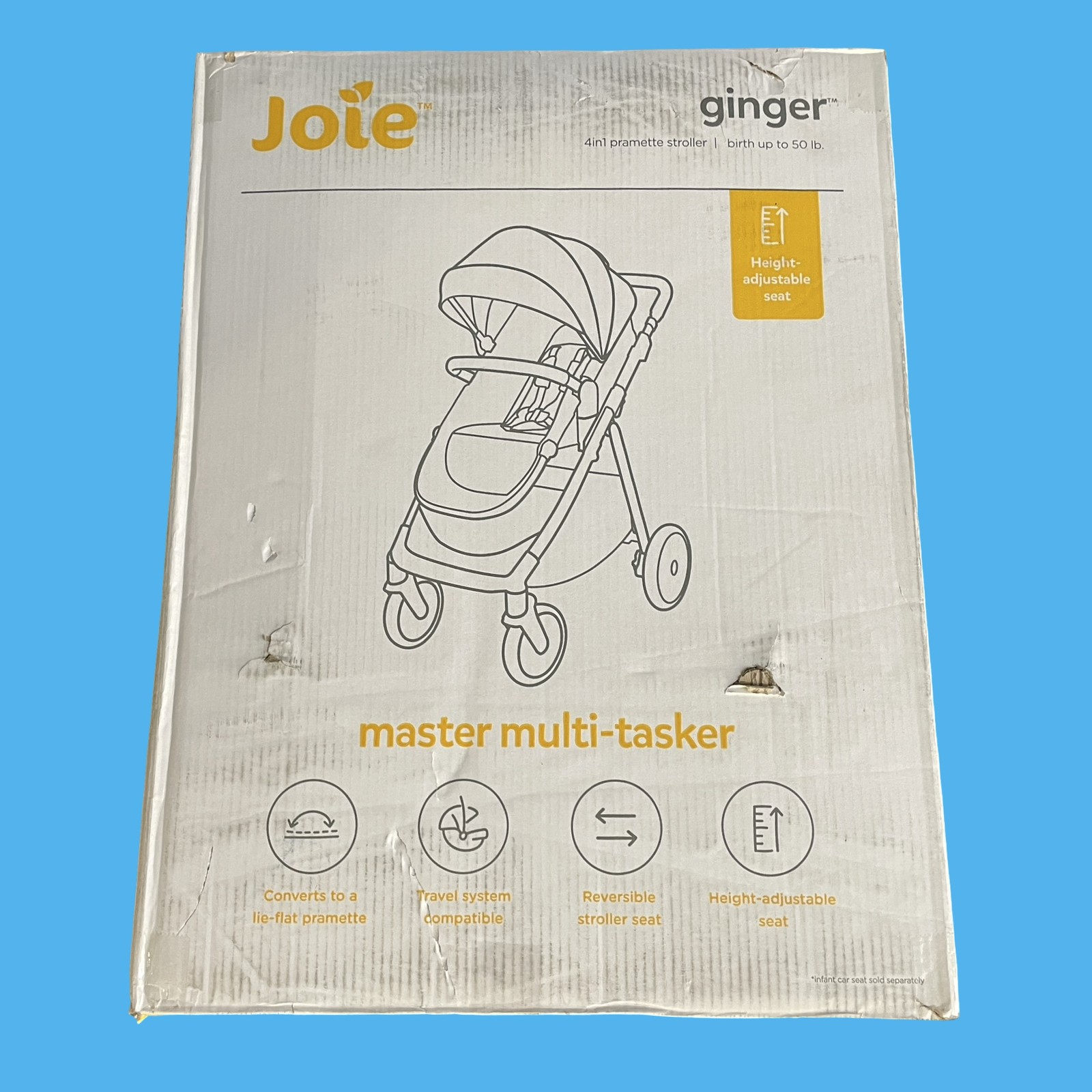 Joie Ginger Height Adjustable Pramette Stroller Evergreen #NO8824 (AR)