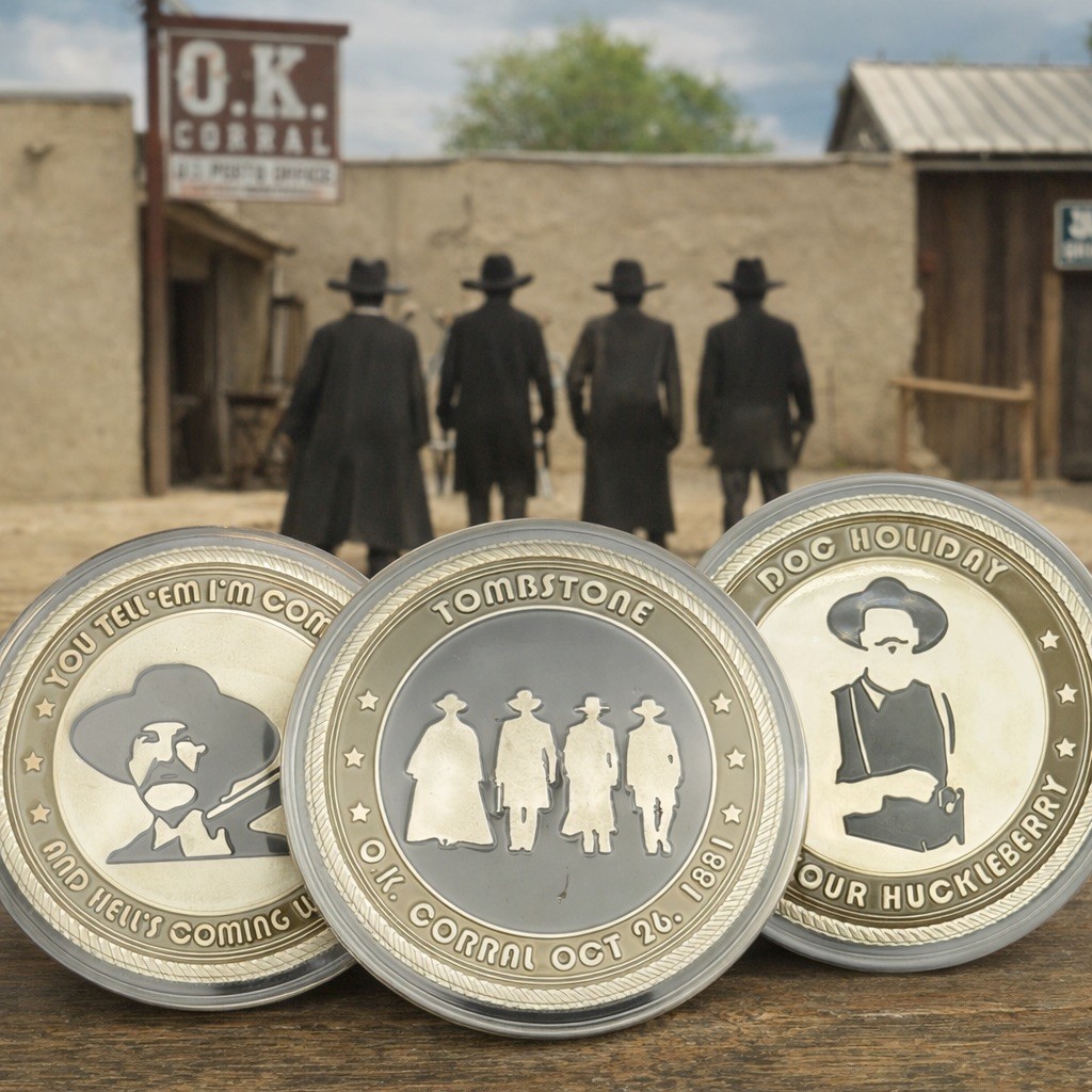 Tombstone O.K. Corral Challenge Coin (2 coin set)