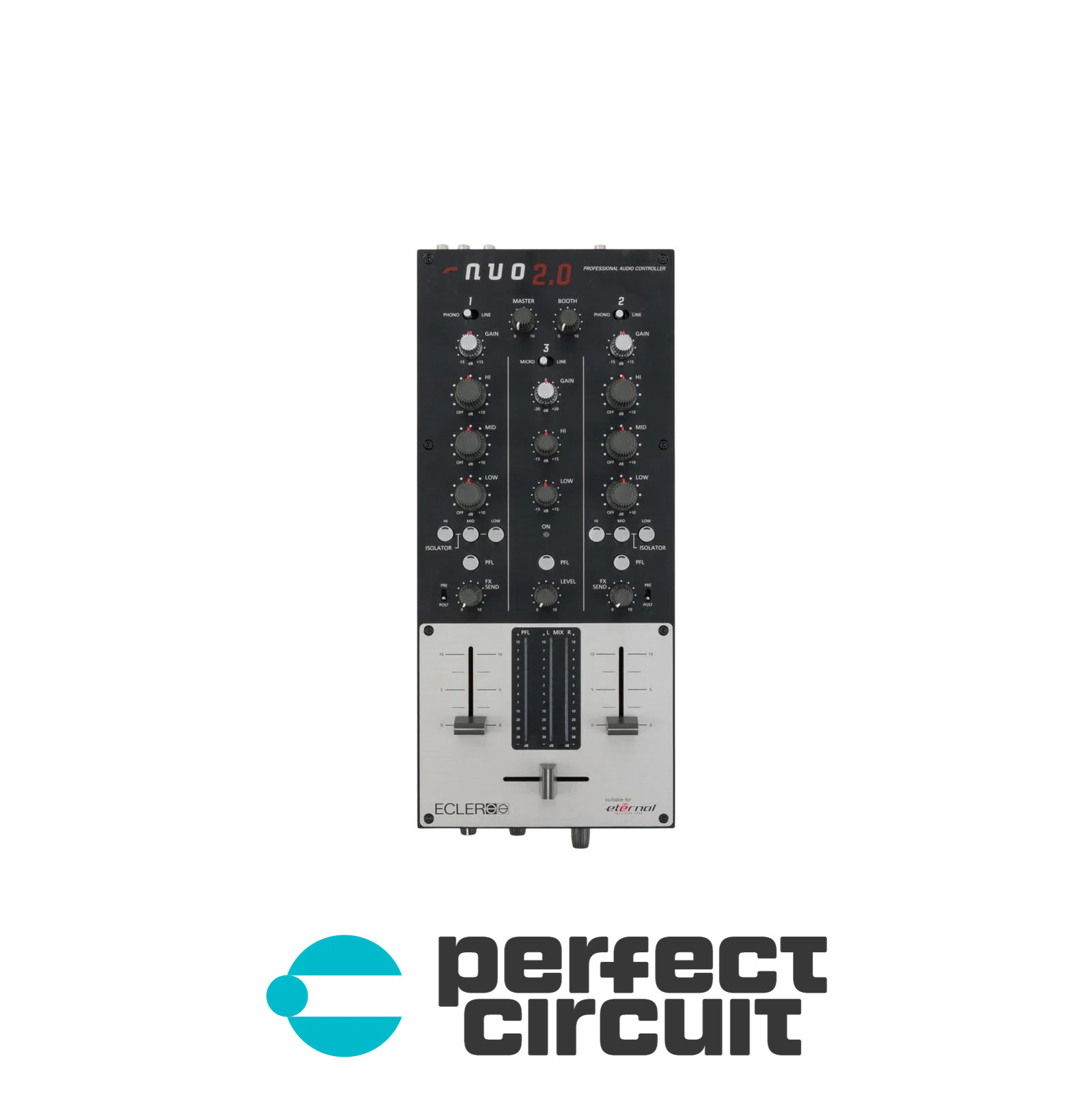 Ecler DJ NUO 2.0 2-Channel Analog Mixer DJ MIXER - USED - PERFECT CIRCUIT