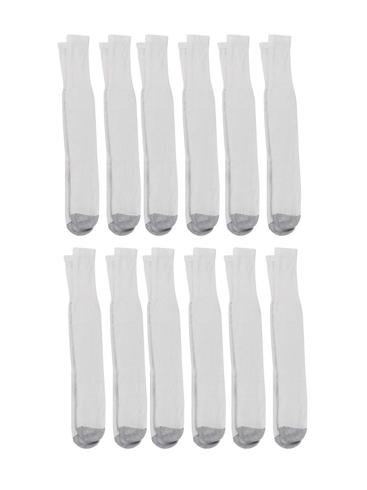 Hanes Men's Double Tough Durability Over-the-Calf Tube Socks, 12-Pack New