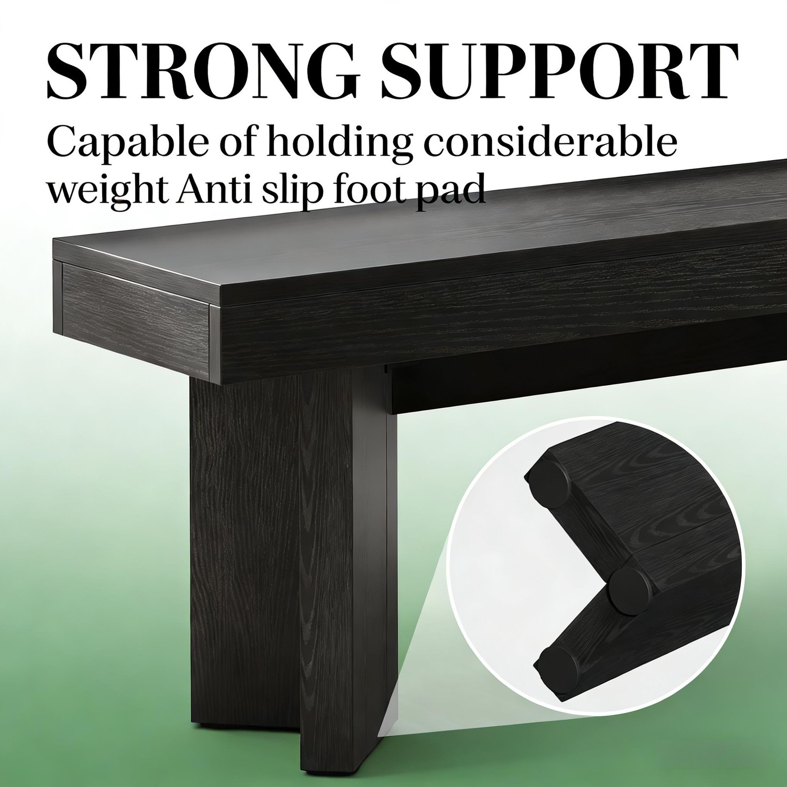 Triangular Foot Design Kitchen Table Bench,Entryway Shoe Storage