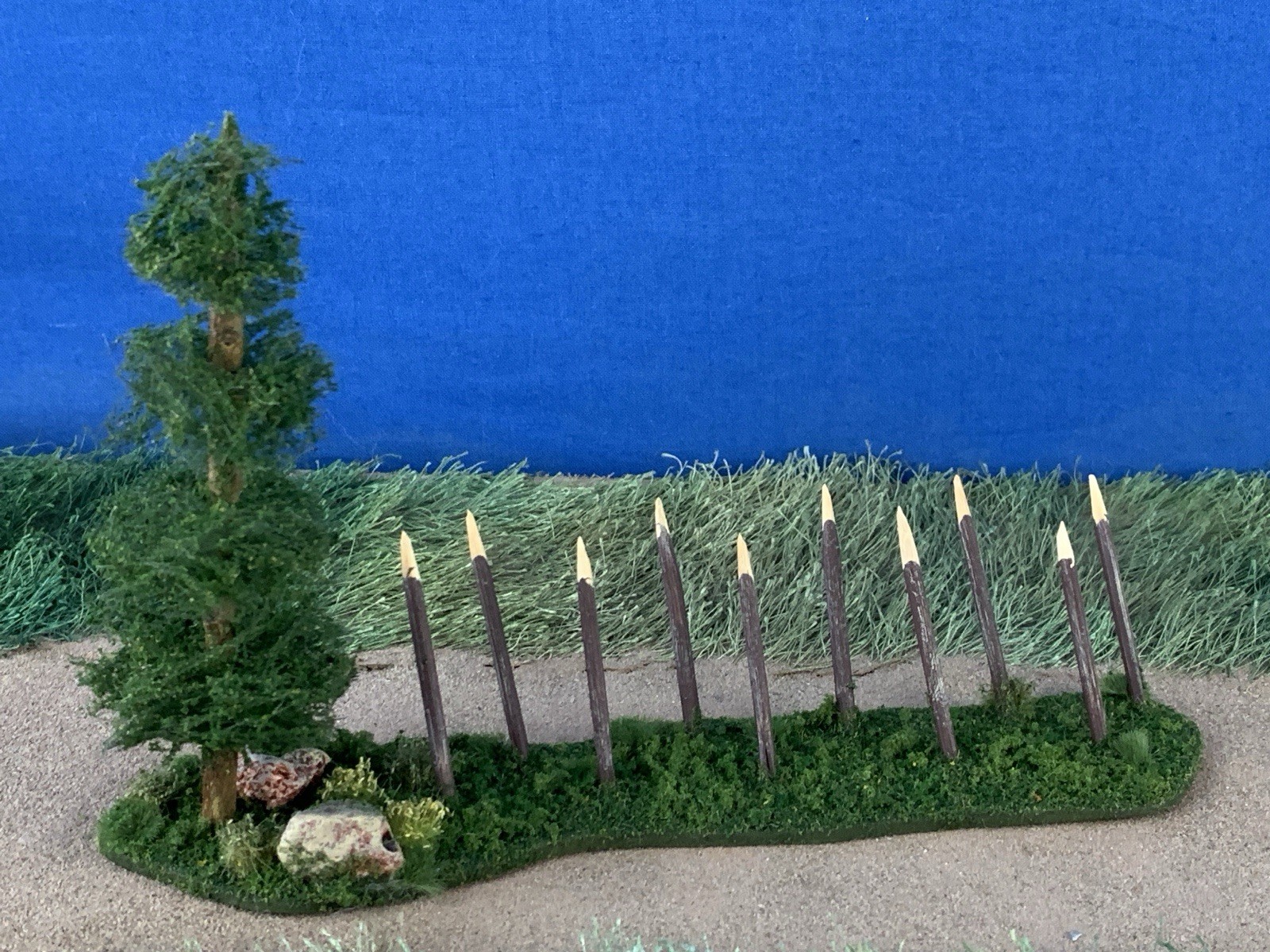 Accessory Scenery Tree Diorama for War Games Custom Built Composition 1:35 scale