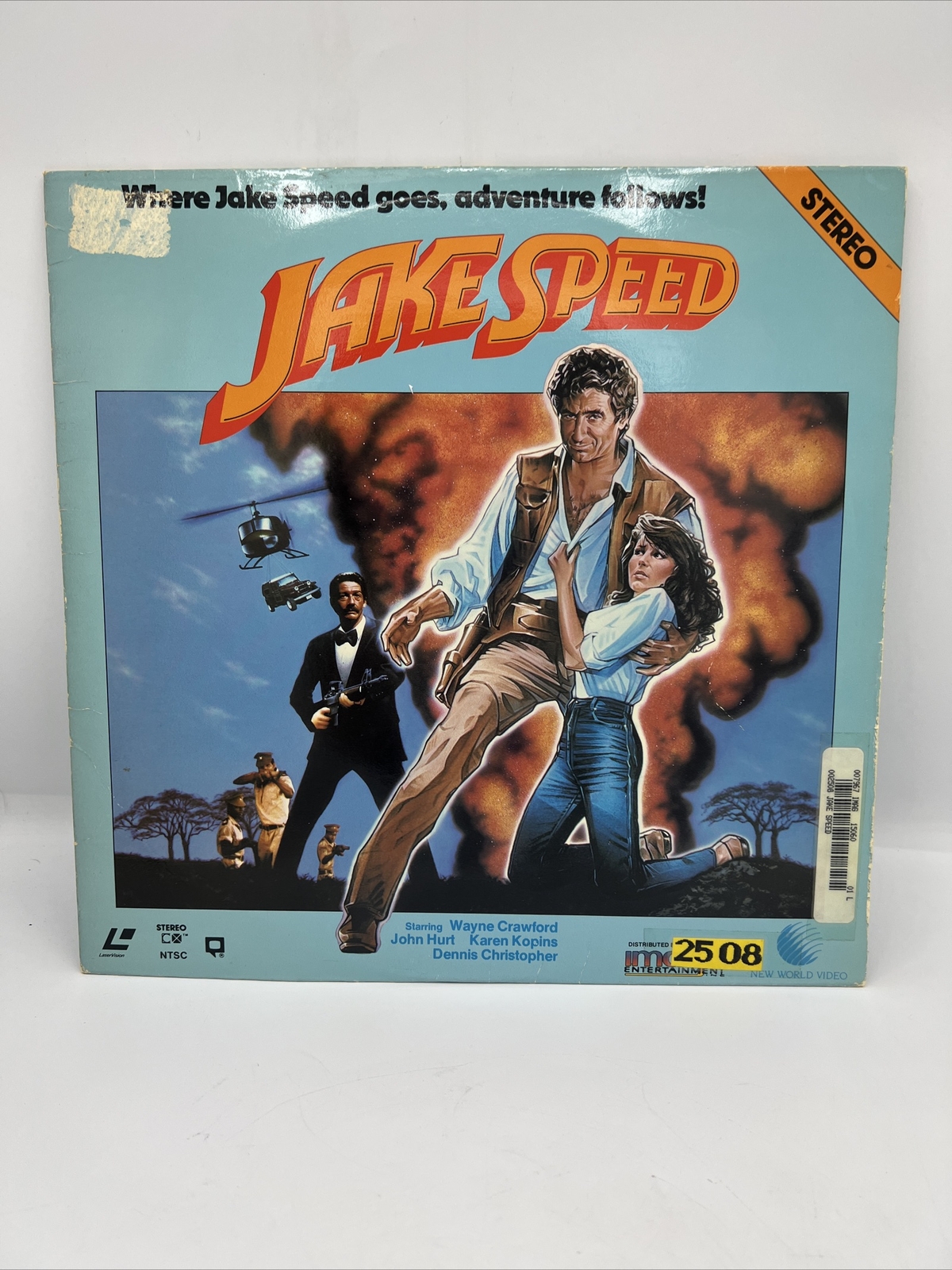Jake Speed Laserdisc Wayne Crawford, Dennis Christopher, Karen Kopins, John Hurt