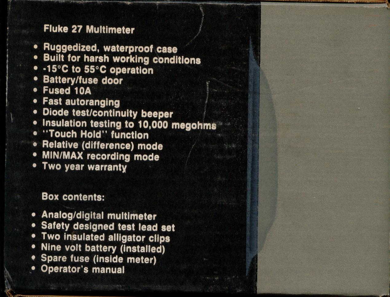 Fluke 27 Multimeter