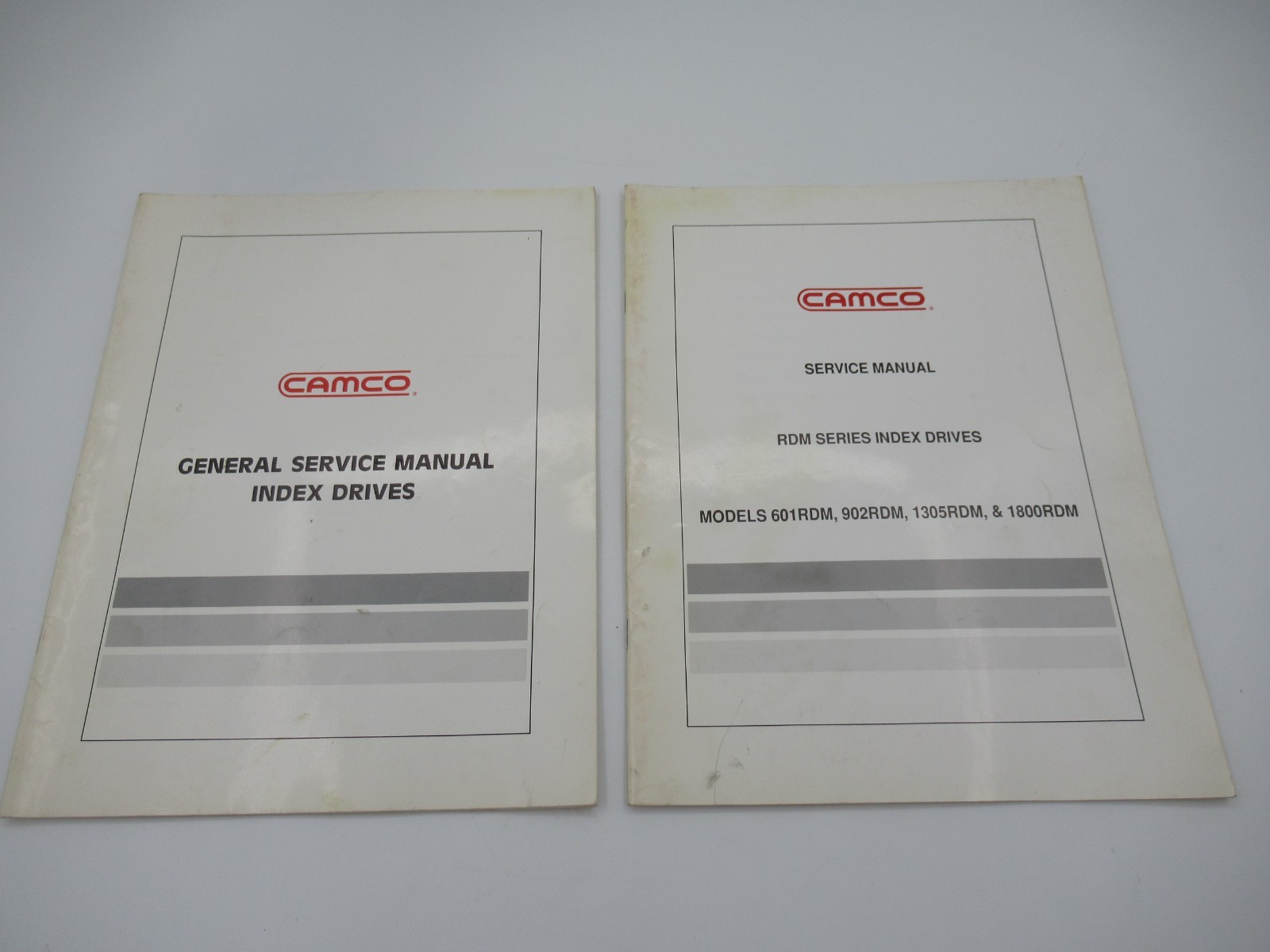 CAMCO Service Manuals RDM Series Index Drives "Look"