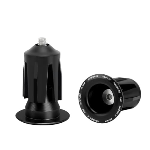 Bicycle Handlebar Plugs for Mountain Bikes, Road Bikes, and Fixed-Gear black