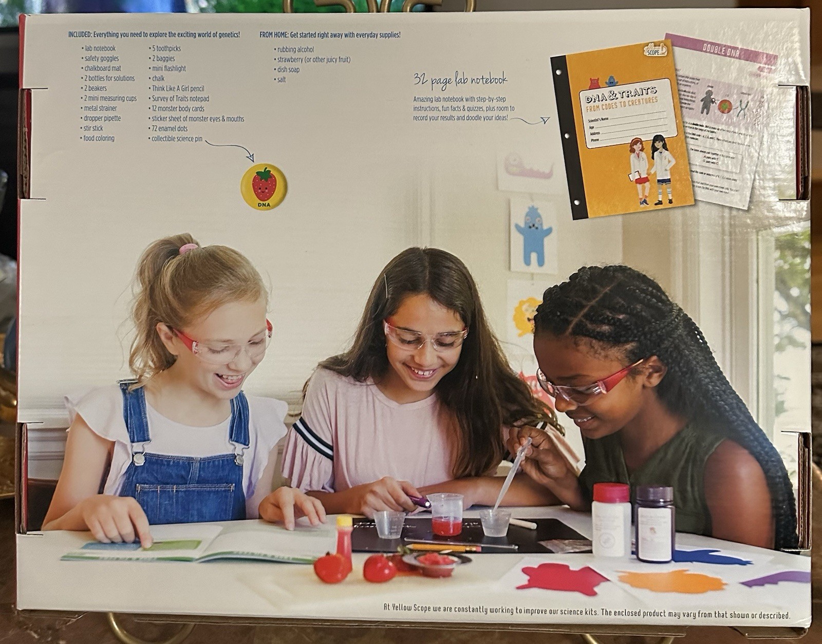 Yellow Scope DNA & Traits Science Kit – Genetics Lab STEM Set Ages 8–12