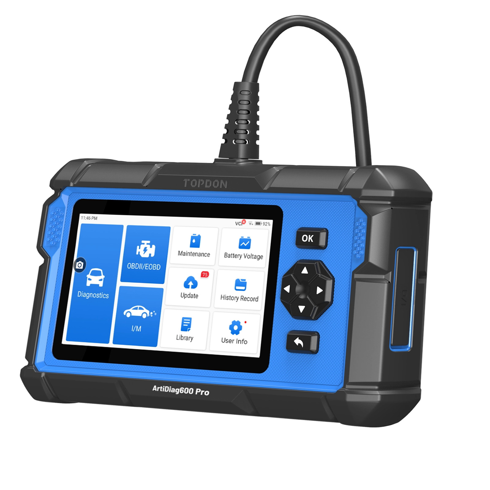 TOPDON AD600PRO All System OBD2 Scanner ABS DPF EPB Diagnostic Tool Free Updates