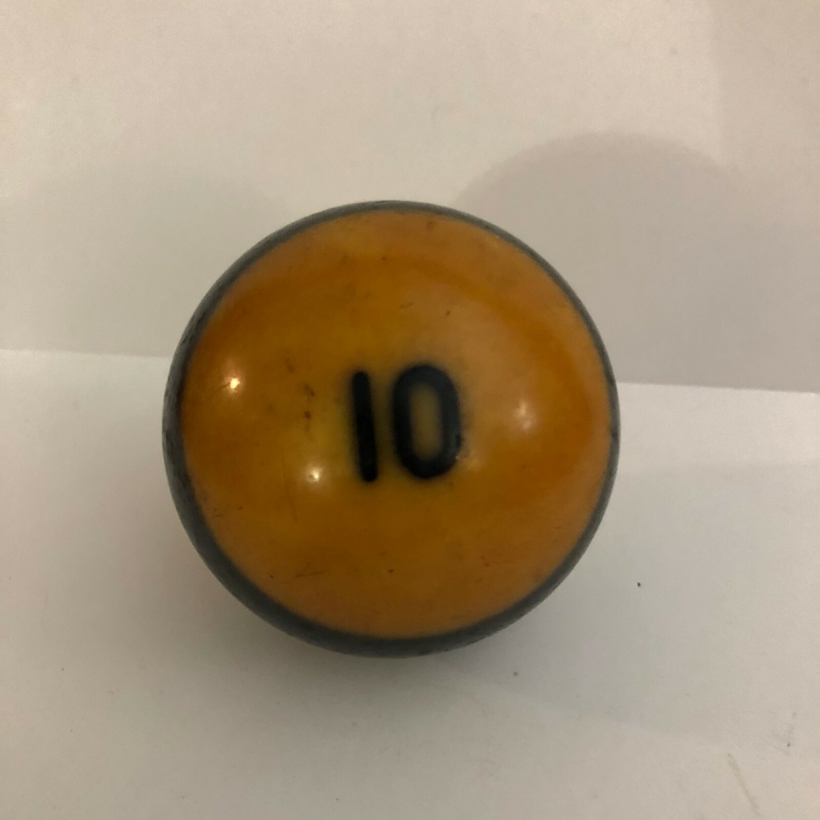 Vintage Bakelite Pool Billard Ball # 10, Blue & White Striped