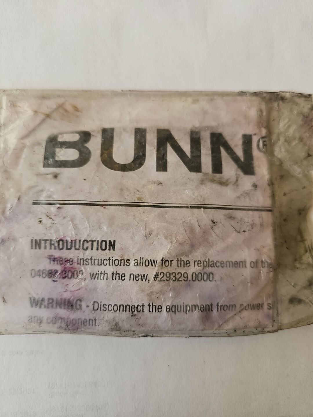 Bunn Limit Thermostat # 29329.0000