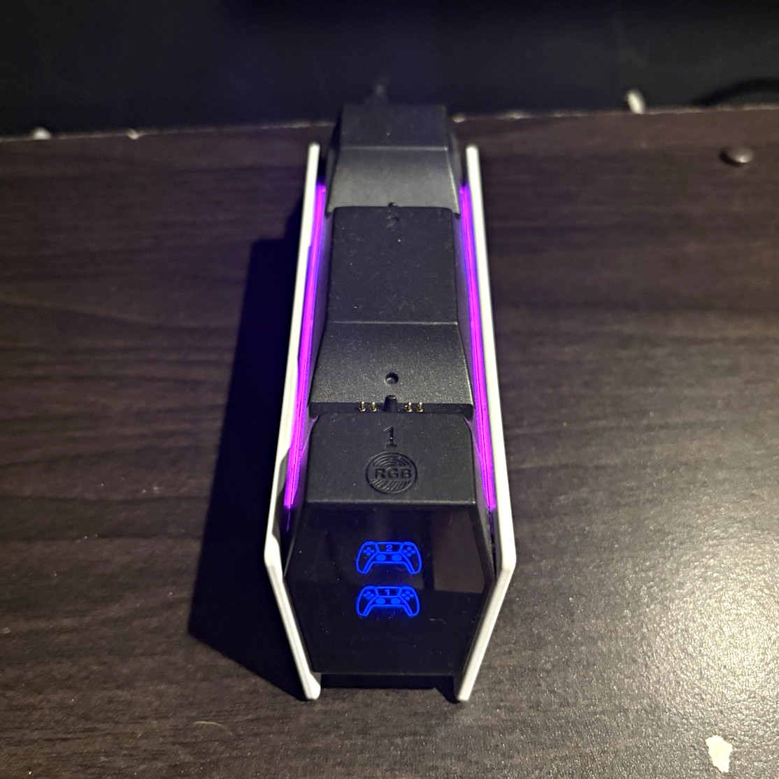 RGB Dual Controller Charging Dock Station USB-C for Sony PlayStation 5 PS5