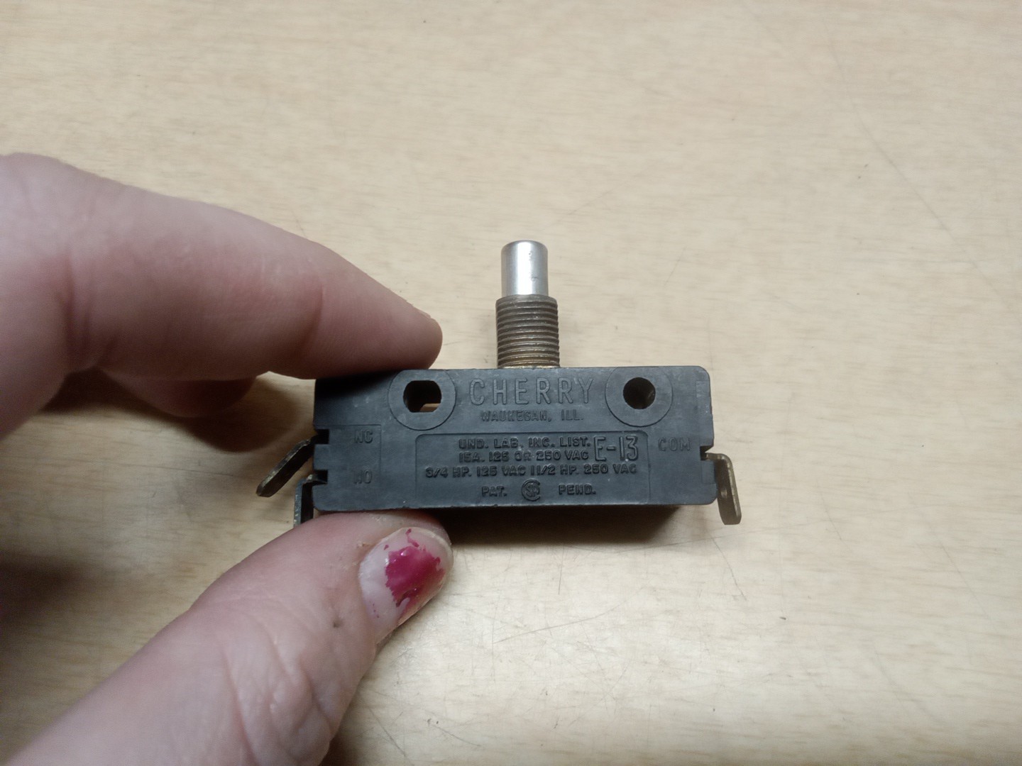 Cherry E-13 15A 125/250VAC Switch
