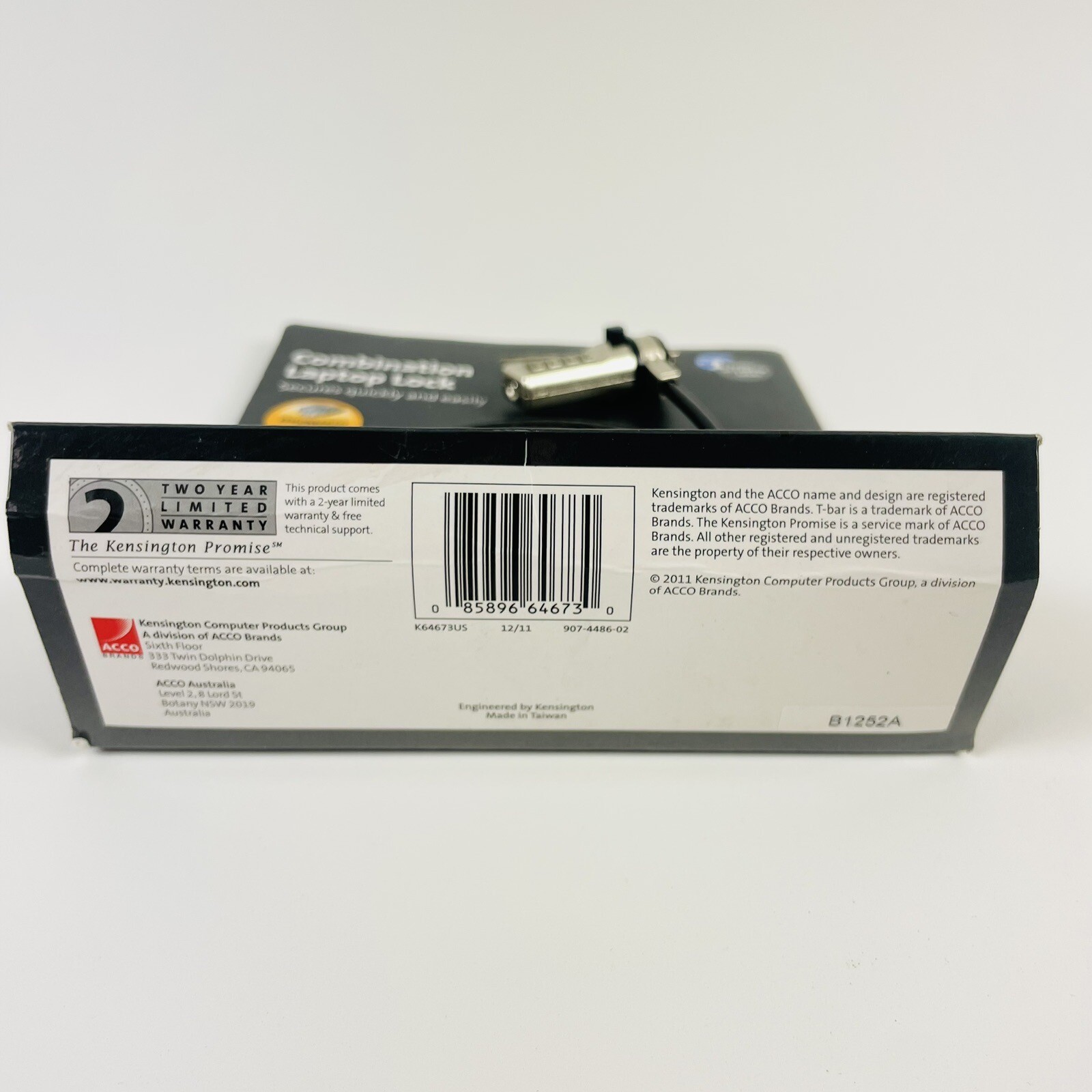 Kensington Combination Laptop Lock Device Lock New In Box