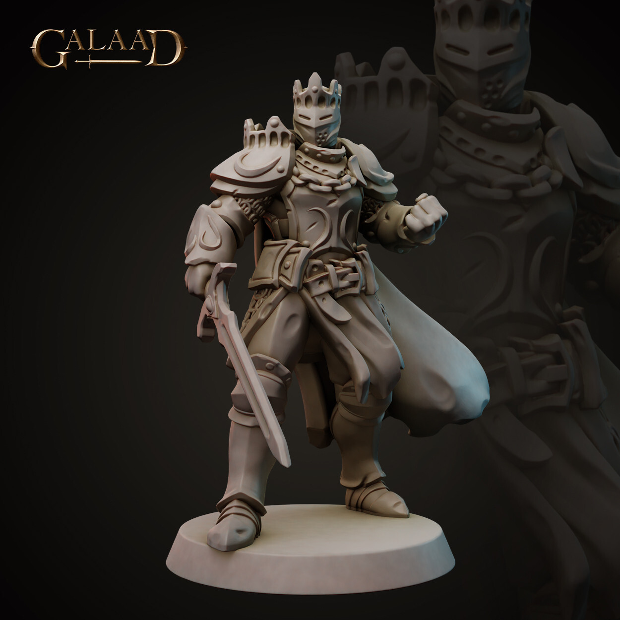 King Knight A - Galaad Miniatures - Dungeons and Dragons