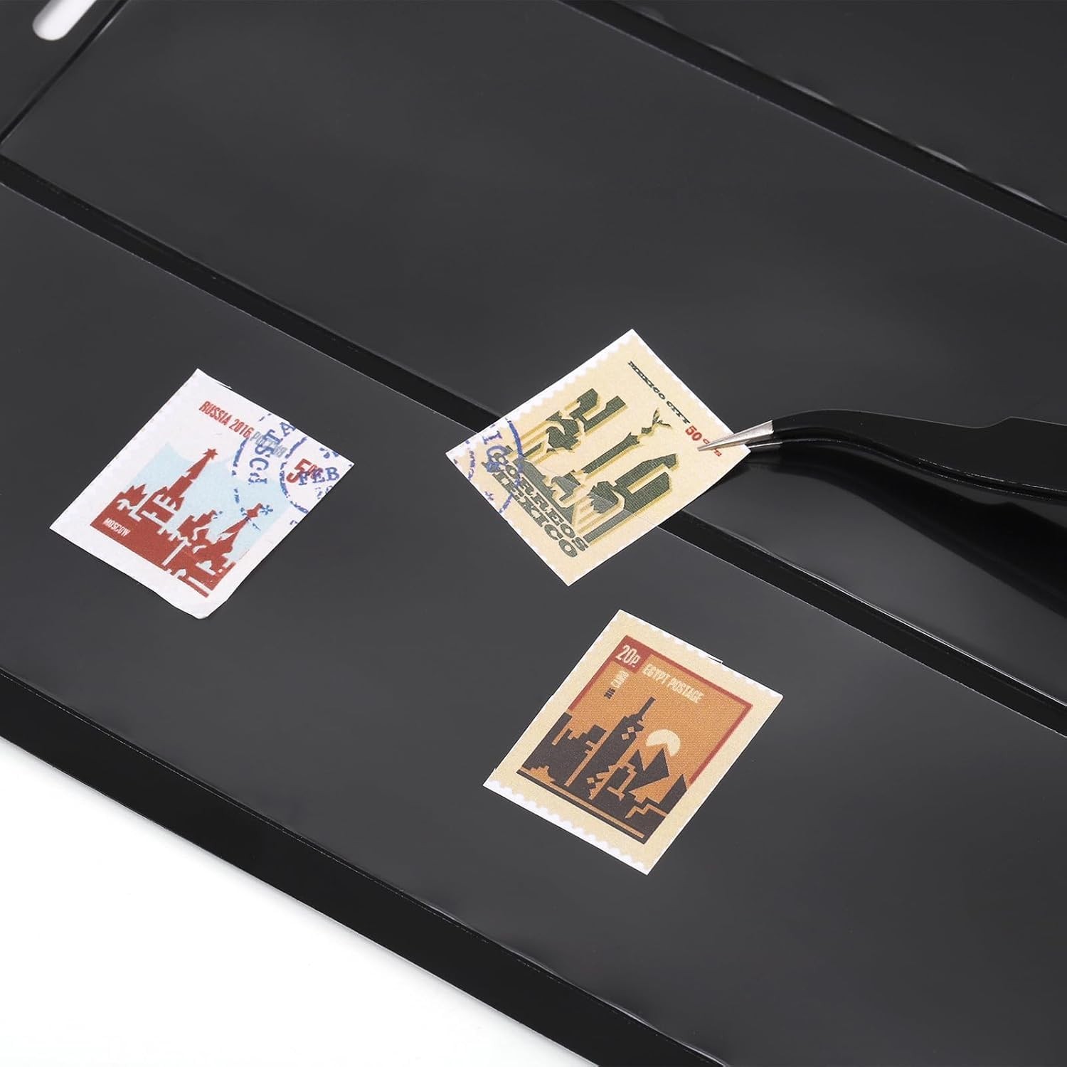 20 Sheets 40 Pages Stamp Album Pages 9-Hole Stamp Collection Inserts Double S...