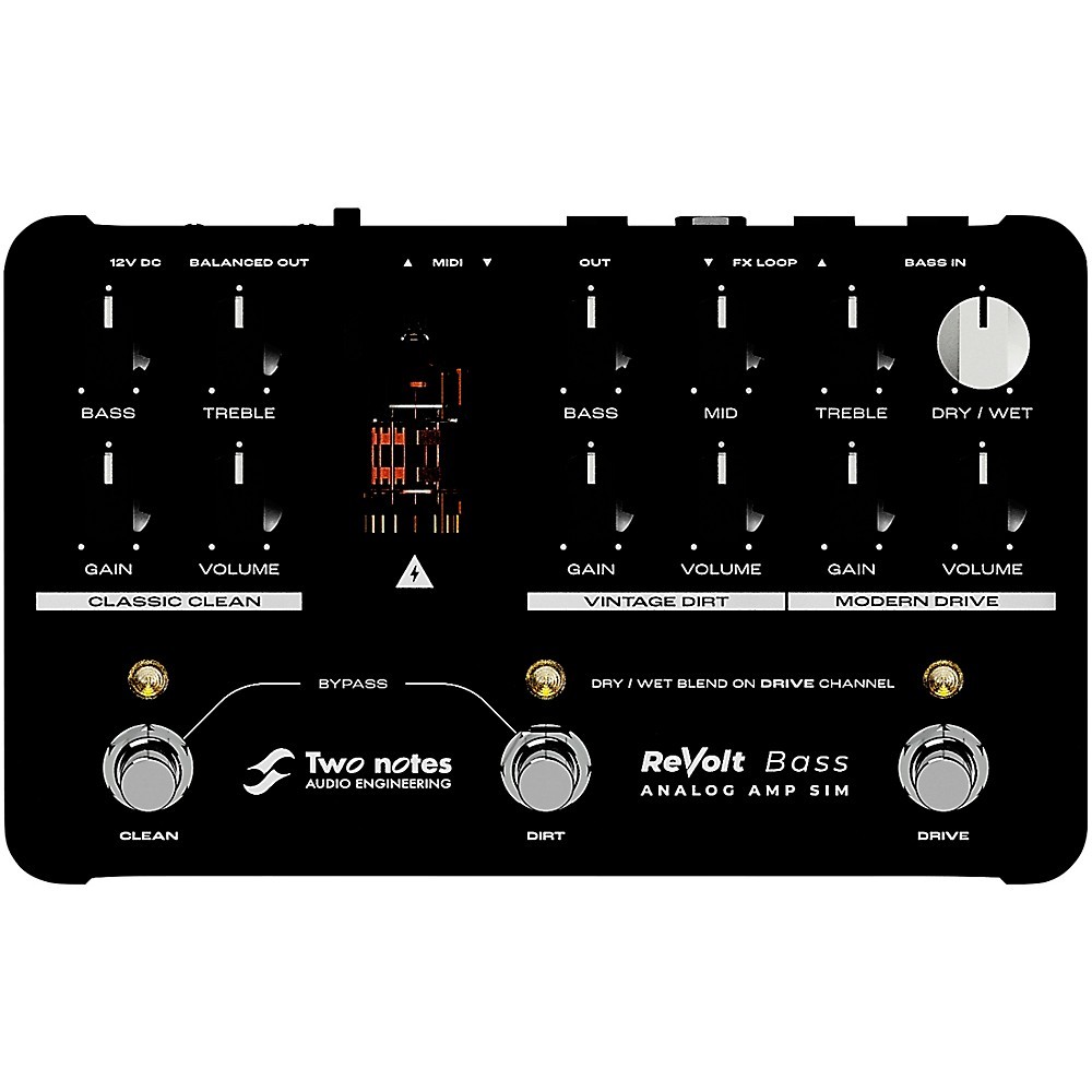 Two Notes AUDIO ENGINEERING ReVolt 3-Channel All-Analog Bass Simulator, DI Pedal