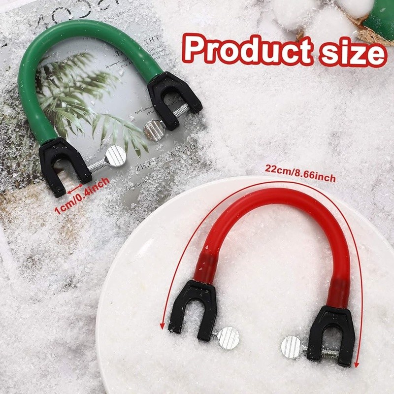 Ski Tip Connectors Set Kids Beginner Skiing Aid Durable Adjustable BungeeClamp