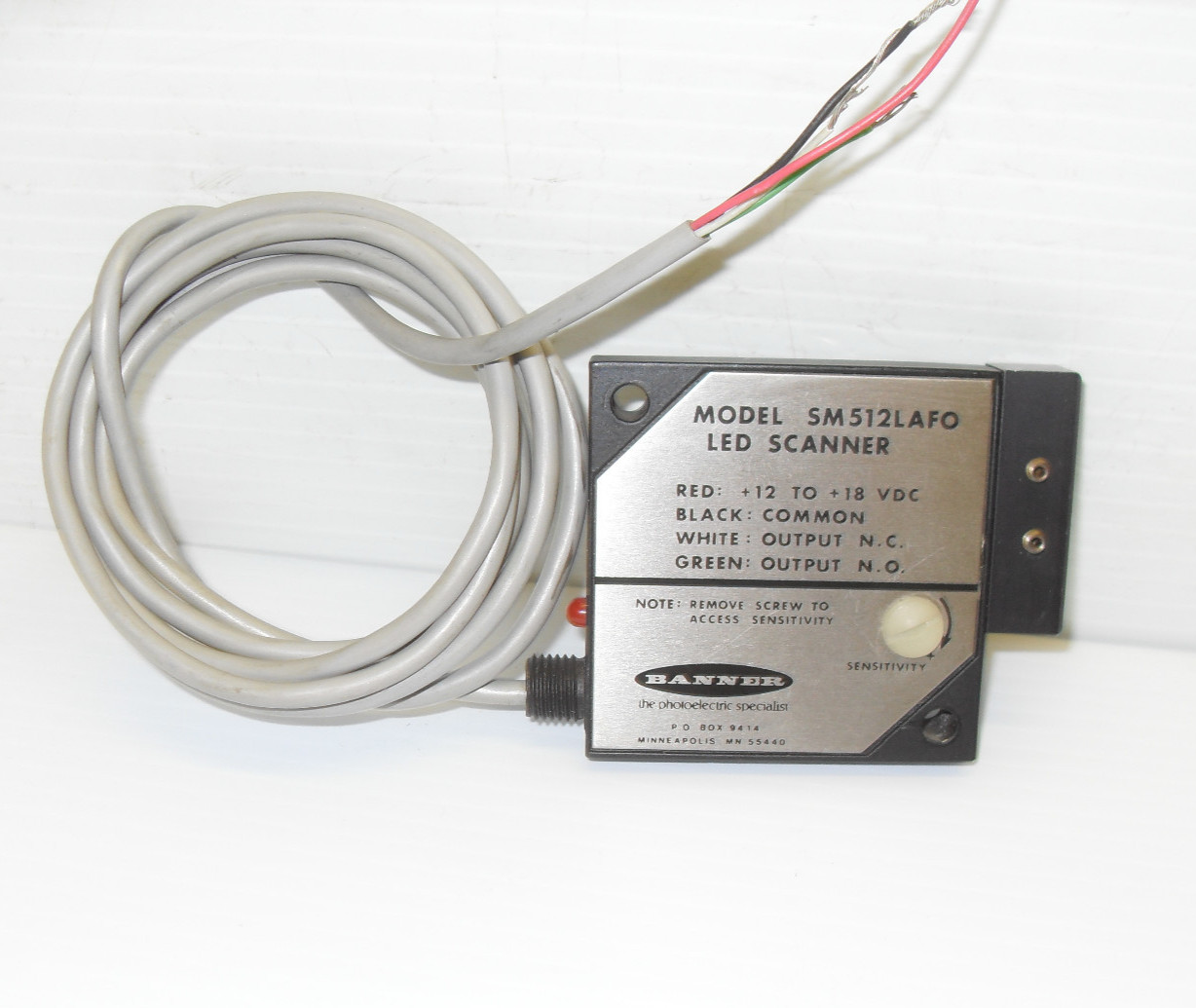 ⭐NEW⭐   BANNER SM512LAFO LED SCANNER    🔴USA🔵